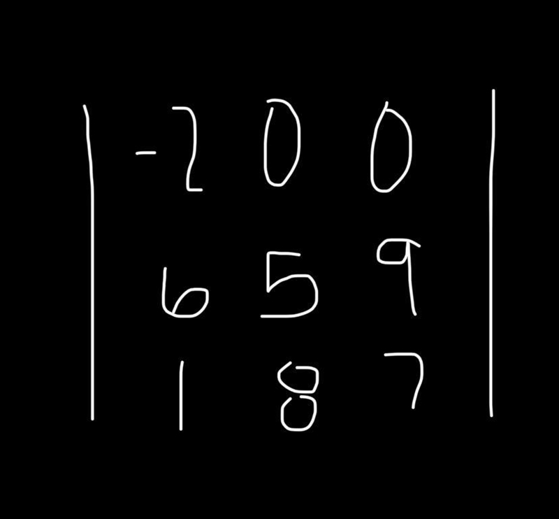 Evaluate the given​ third-order determinant.-example-1