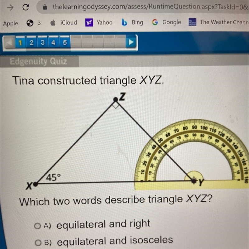 HELPPPPPPPPPPPPP A: equilateral and right B: equilateral and isosceles C: isosceles-example-1