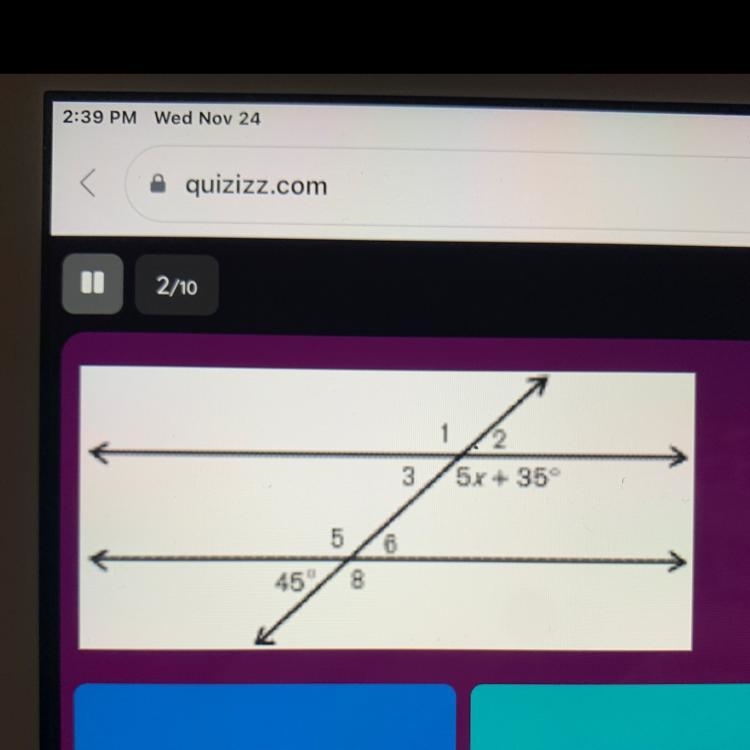 What’s the value of x in this equation?-example-1