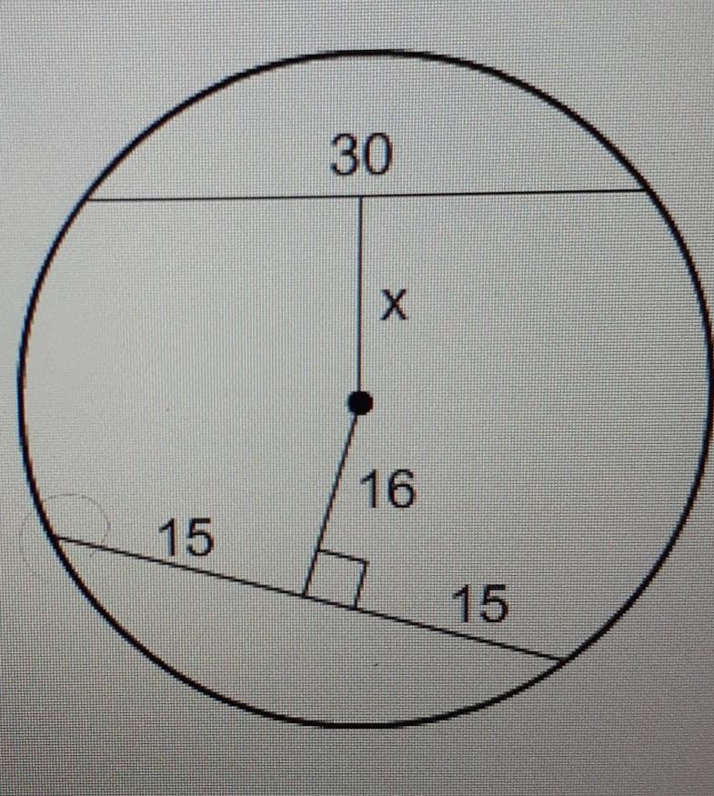 What is the value if X? A) 16 B) 30 C) 8 D) 15 A step by step analysis would be greatly-example-1