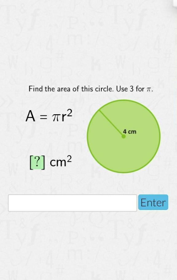 Find area of circle ​-example-1