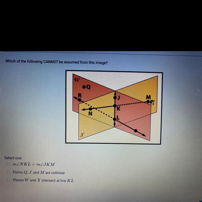 Which of the following CANNOT be assumed from this image?-example-1