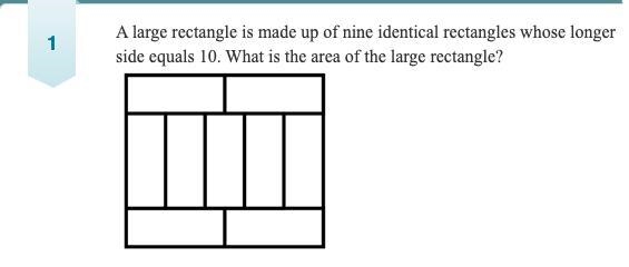 A large rectangle is made up of nine identical rectangles whose longer side equals-example-1