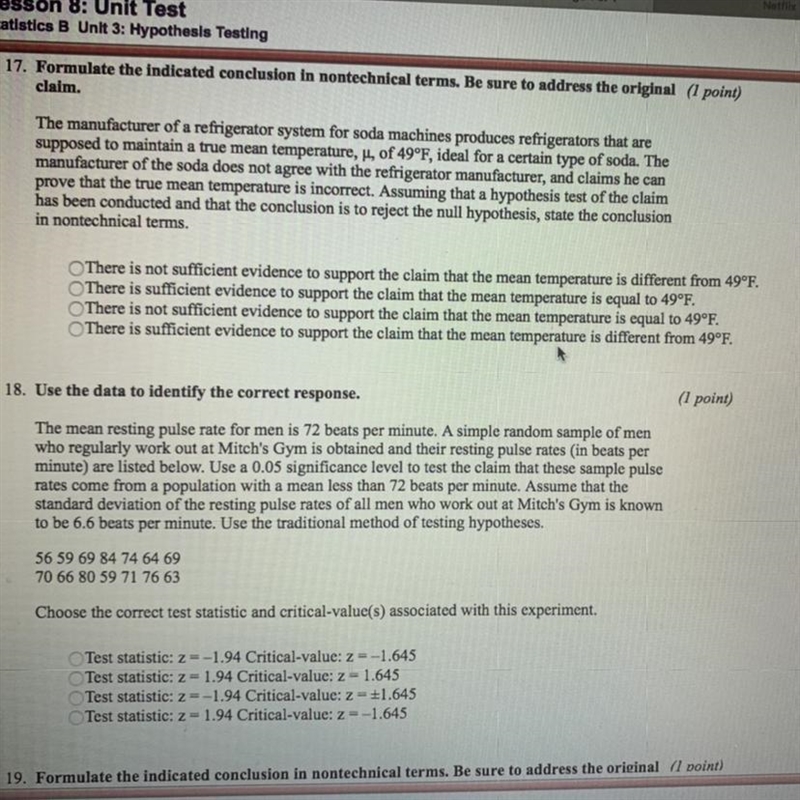 Please help with #17 & #18 really struggling!-example-1