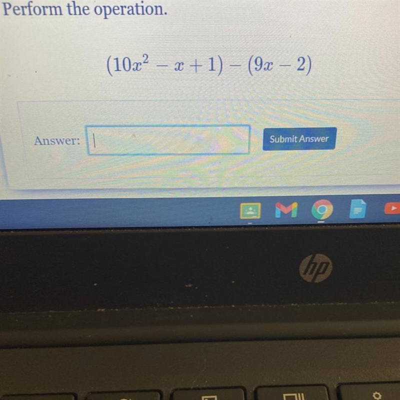 Perform the operation (10^2-x+1)-(9x-2)-example-1