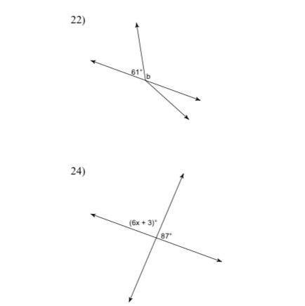 Find the angles of 22 and 24 thanks-example-1