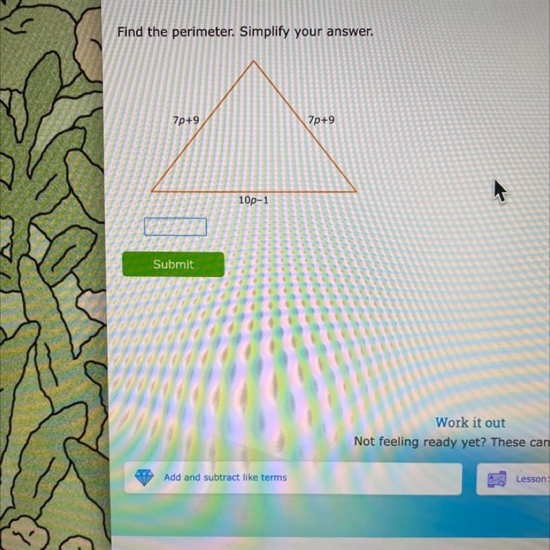 Find the perimeter. Simplify your answer.-example-1