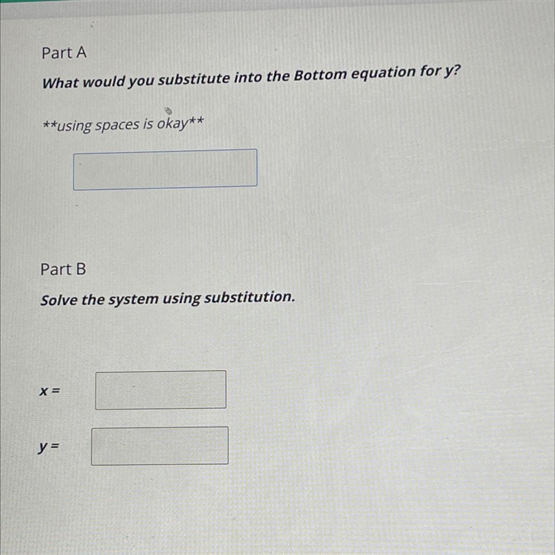 HELP HELP ASAP ASAP WILL GIVE EXTRA POINTS *the system of equations are “y=-6x+10 7x-example-1