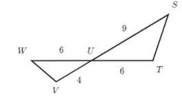 Are the two triangles similar? How do you know (What Theorem)?-example-1