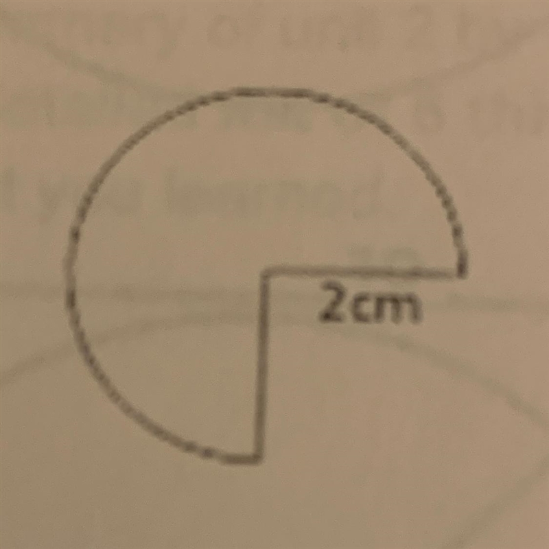 What does this mean Find the area and perimeter of the shape-example-1