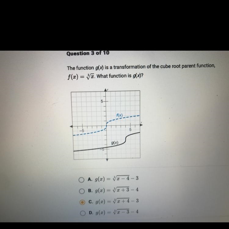 Transforming functions- Please help, thank you❤️-example-1