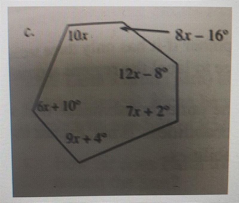 Solve for x *show work*​-example-1