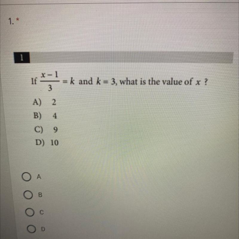 What is the value of x-example-1