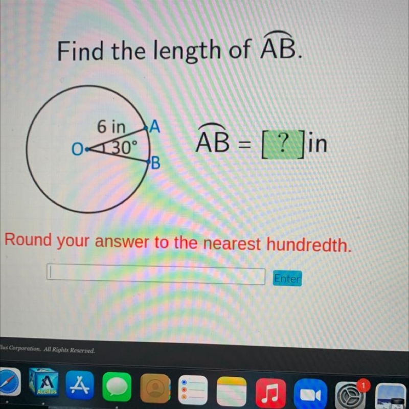 Find the length of AB. AB= [ ? ]in-example-1