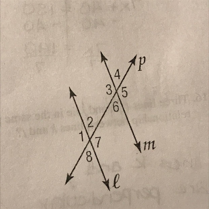 If m∠2=6x+8 and m∠6=8x-6, find the value of x so that l||m.-example-1