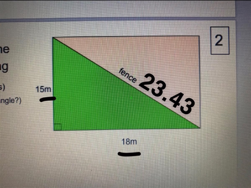 What is the perimeter of the green triangle?-example-1