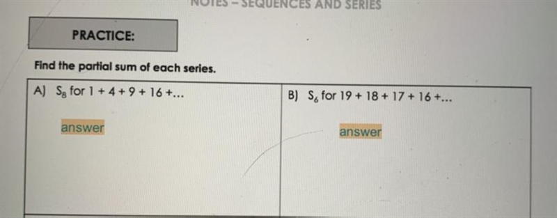 Find partial sum of each series-example-1