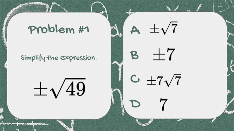 PLSS HELPPP DUEE TODAYY Problem #1 Simplify the expression.-example-1