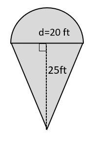 Find the area of the shaded region. Round your answer to the nearest tenth if needed-example-1