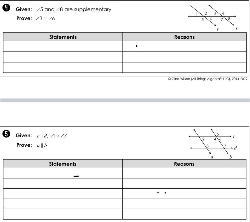 Parallel Lines Given and Proof. Geometry. Please actually answer it. Don't do 2 or-example-1