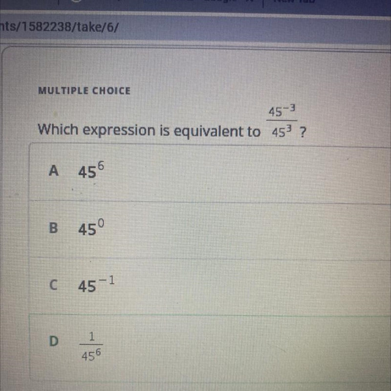 Isaac chose A as the correct answer. How did he get that answer? Answer in complete-example-1