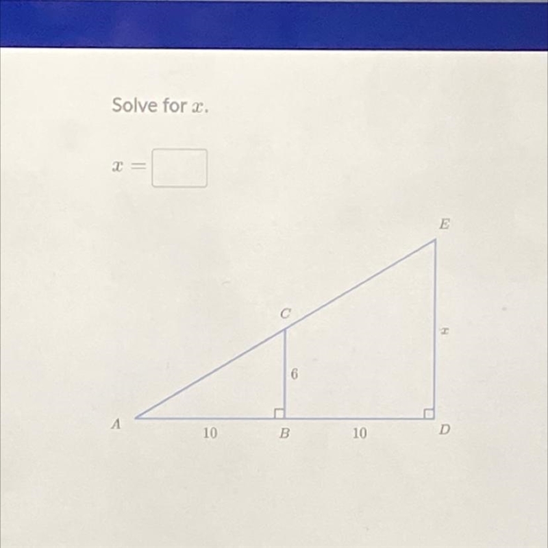 Solve similar triangles (advanced)-example-1