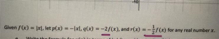 How does a NEGATIVE coefficient effect the parent function?-example-1