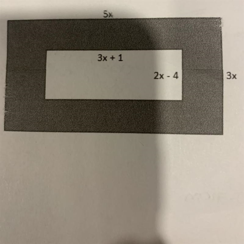 Determine the simplest expression for the area of shaded region below￼-example-1