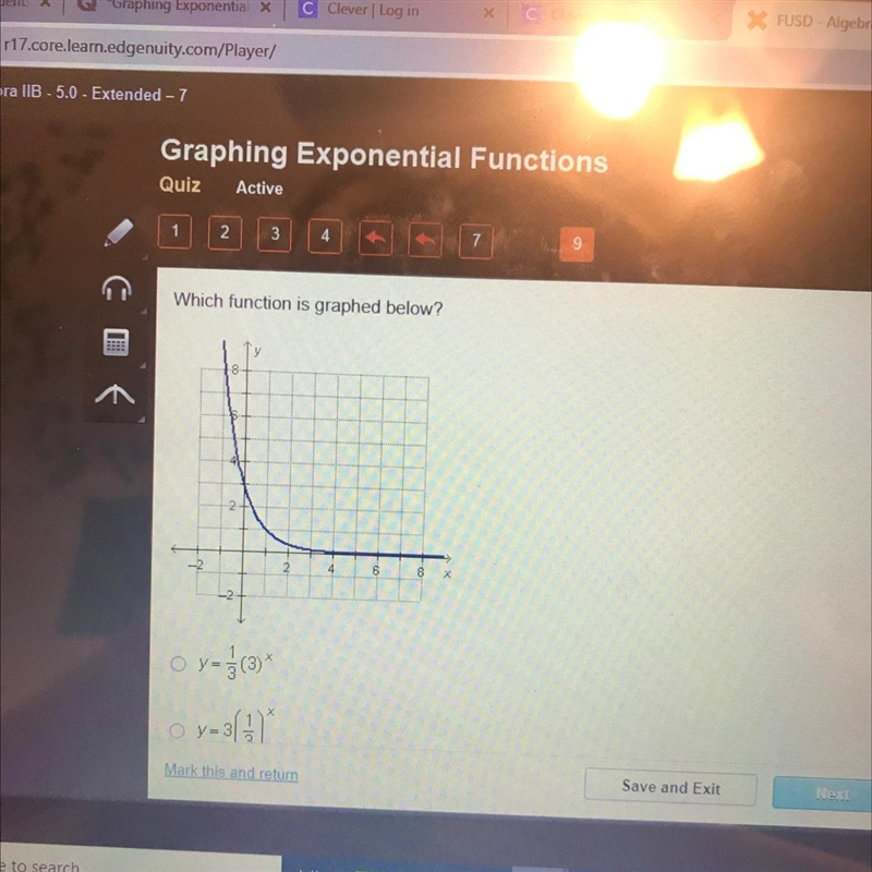 Which function is graphed below? algebra 2-example-1