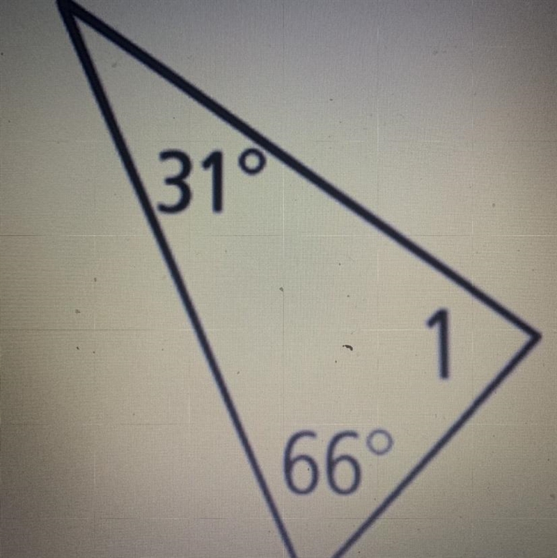 Find the missing angle measure.-example-1