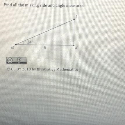 Find the missing sides and angles of this triangle￼-example-1