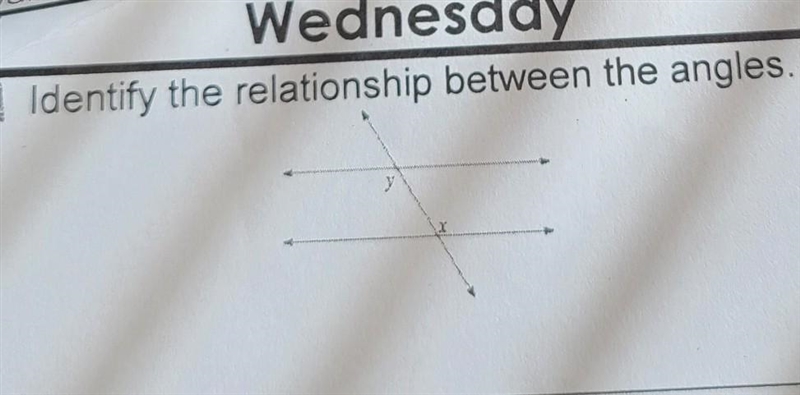 Identify the relationships between the angles​-example-1