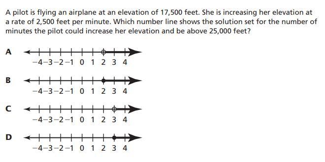 a pilot is flying an airplane at an elevation of 17,500 feet. she is increasing her-example-1