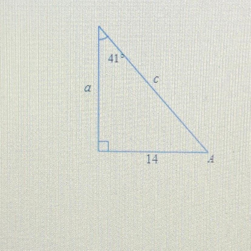 Solve the right triangle. Round your answers to the nearest tenth.-example-1