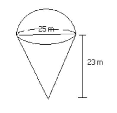 How do i find the surface area and volume of this shape?-example-1