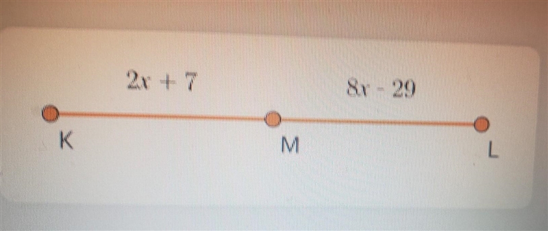 In the diagram below M is the midpoint of KL​-example-1