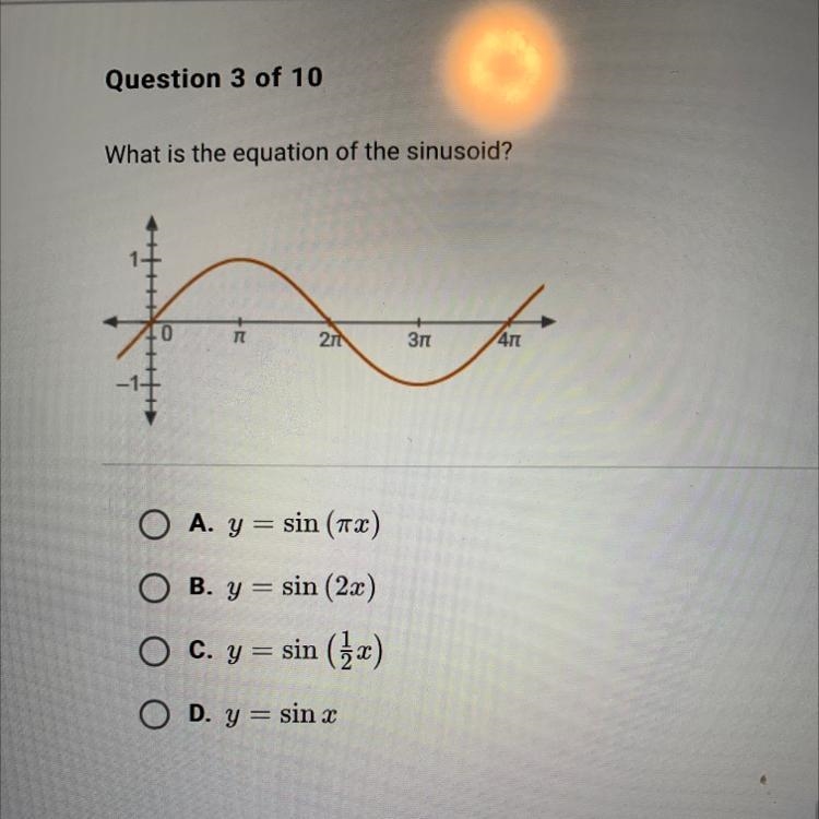 What is the equation of the sinusoid? TI 21 Зп 47-example-1