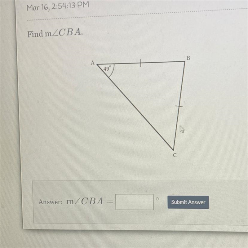 Find Angle CBA please hurry up with answer need-example-1