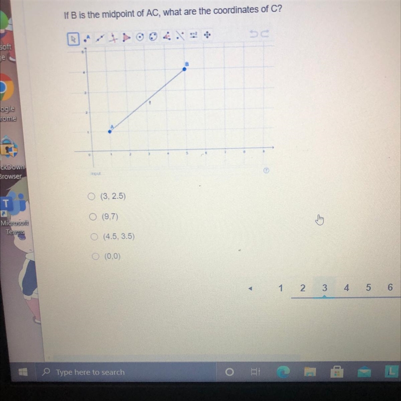 If B is the midpoint of AC, what are the coordinates of C?-example-1