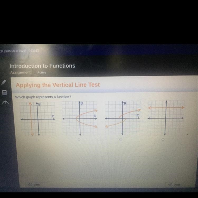 Which graph represents a function?-example-1