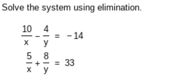 Solve the system using elimination-example-1