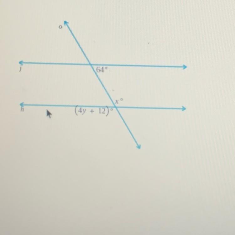 In the figure below j ll h￼ find the values of x and y￼-example-1