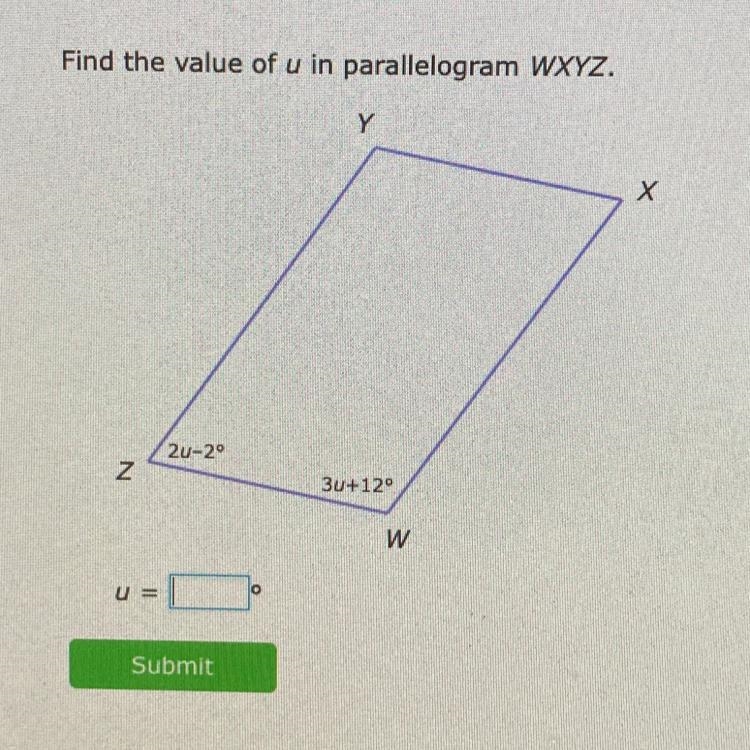 Find the value of U.-example-1