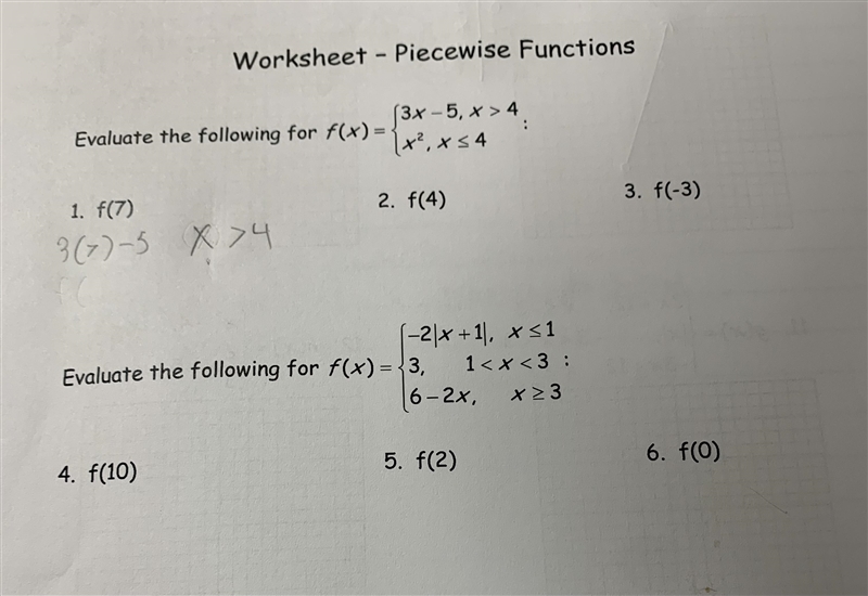 Algebra Piecewise functions!!! Can someone help with number 1? I got some of it but-example-1