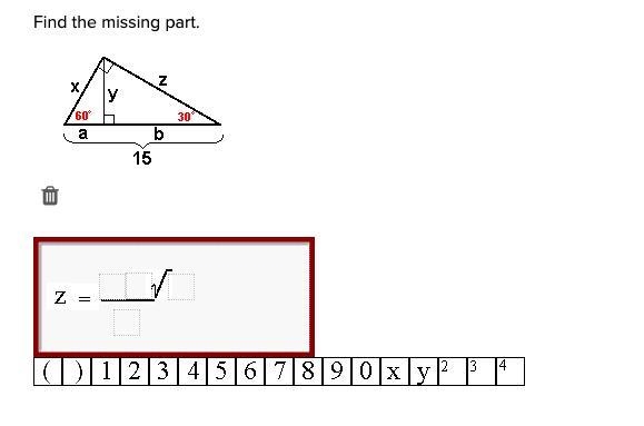 Find the missing part. Z=-example-1