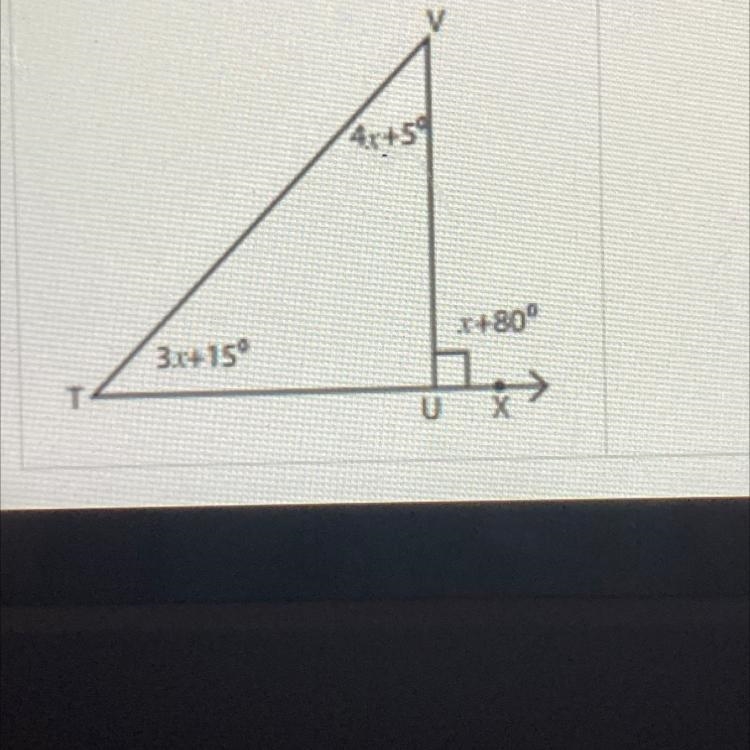 Find x in the triangle-example-1