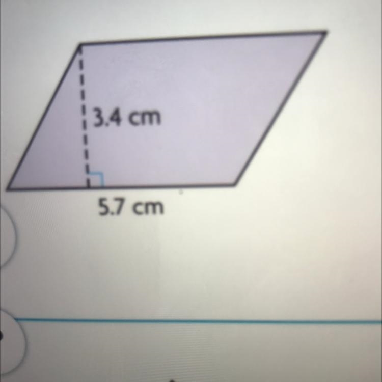 3.4 cm 5.7 cm What’s the area of this?!-example-1