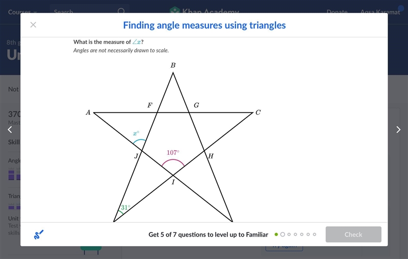 What is the measure of ∠x? Please help!!-example-1