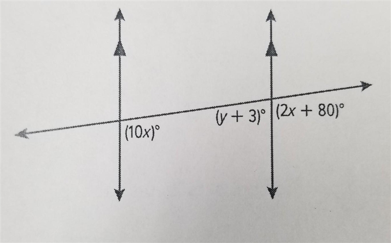 Find the value of the variables in each figure. Explain your reasoning.​-example-1