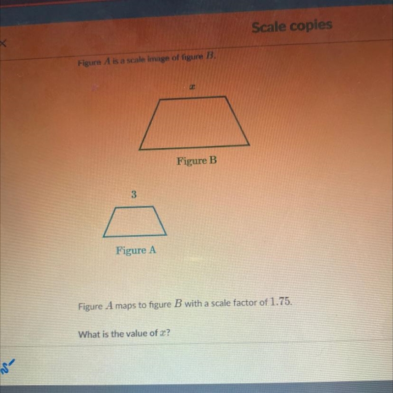 Figure A is a scale image of figure B. Pls help!!!-example-1